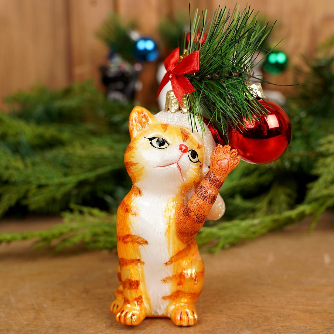 Noble Gems Christmas Cat Ornaments