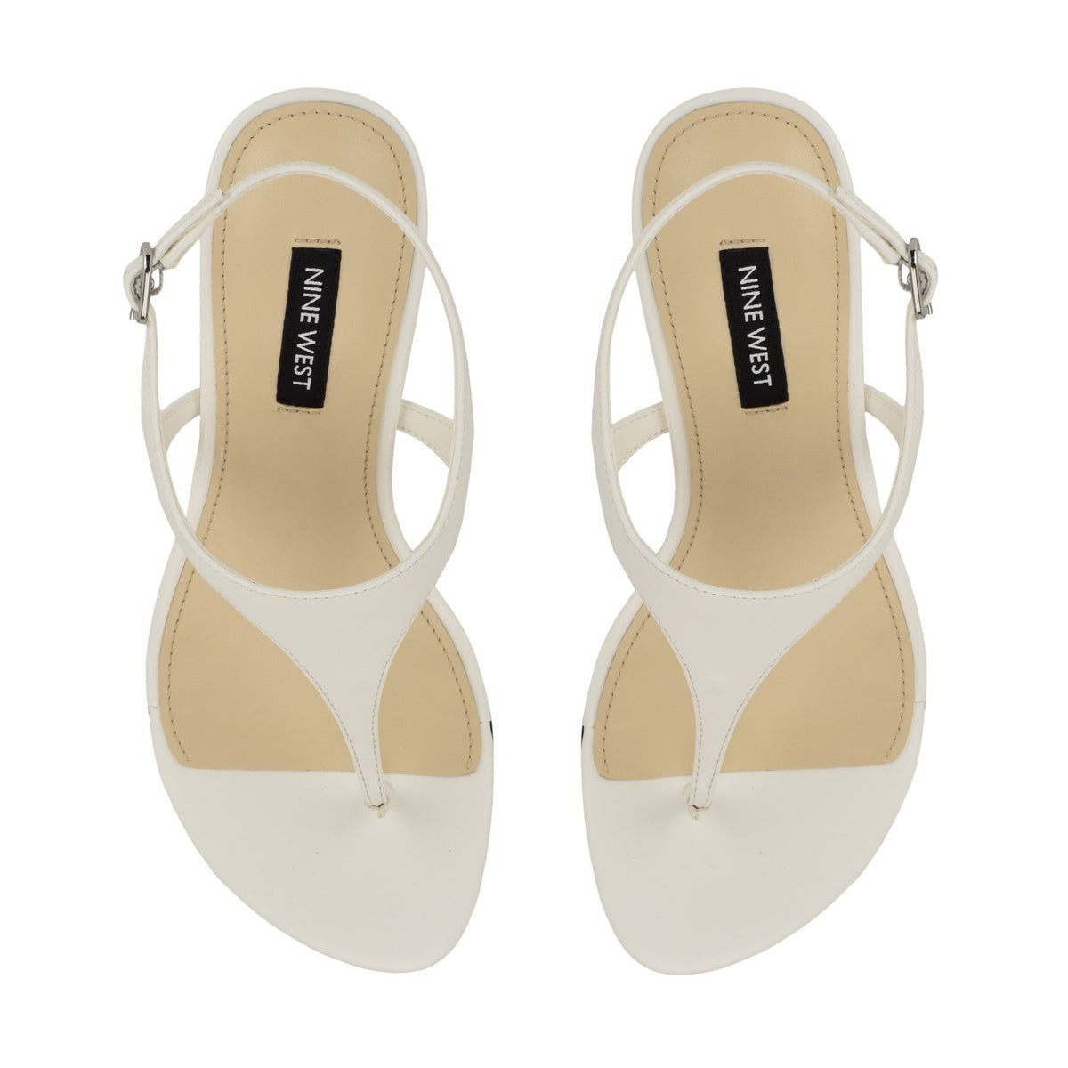 Noir Heeled Thong Sandals