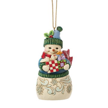 Snowman With Arms Full Ornament