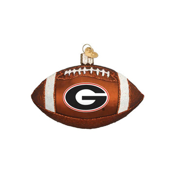 Georgia Bulldogs Logo Football Ornament
