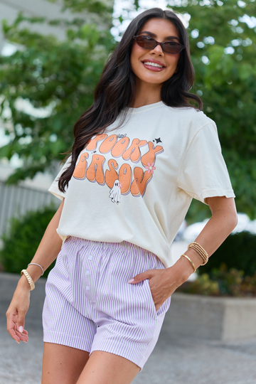 Spooky Season Ivory Graphic Tee