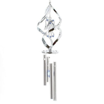 Chrome Plated Angel Wind Chime