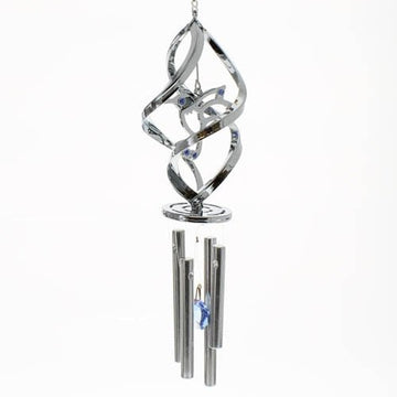 Hummingbird Spiral Wind Chime Suncatcher
