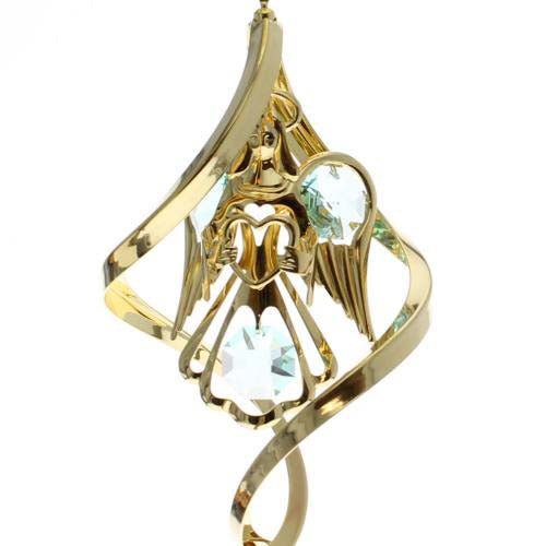 Angel with Heart Spiral Suncatcher