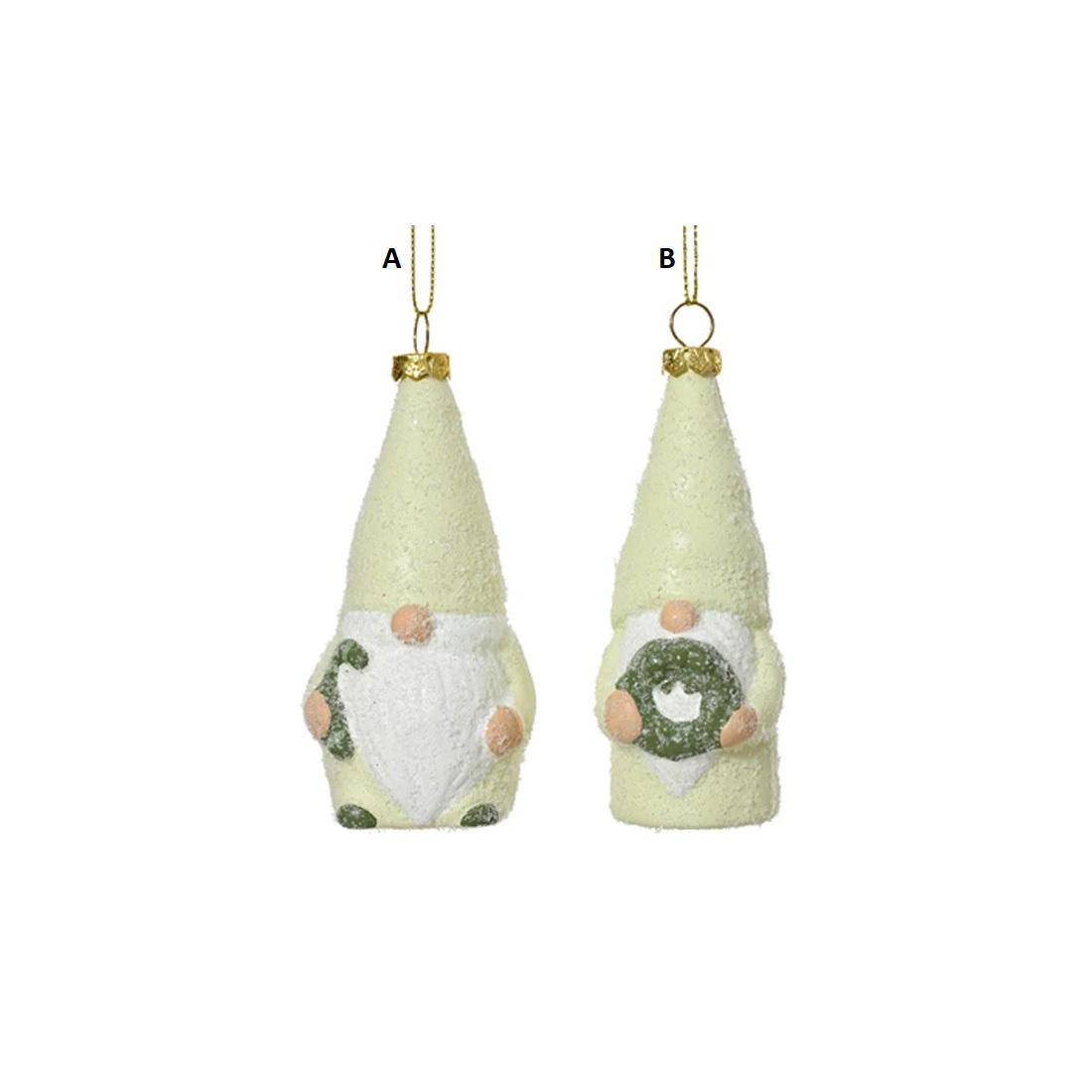 Iced Lime Green Gnome Ornament