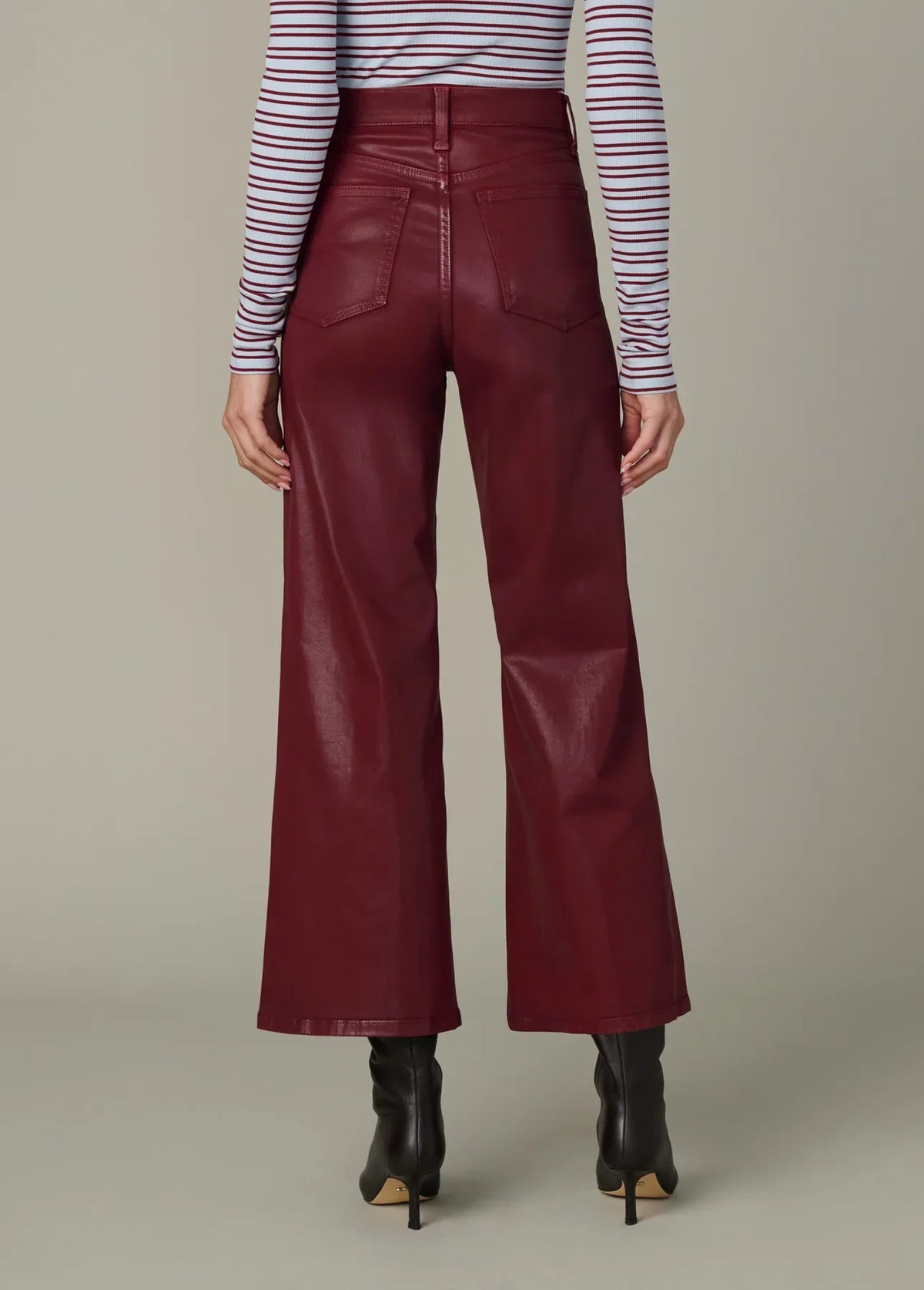 THE MIA WIDE LEG ANKLE COATED