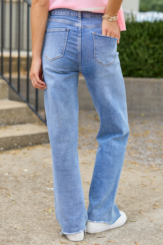 Storm Medium Wash Straight Leg Jeans