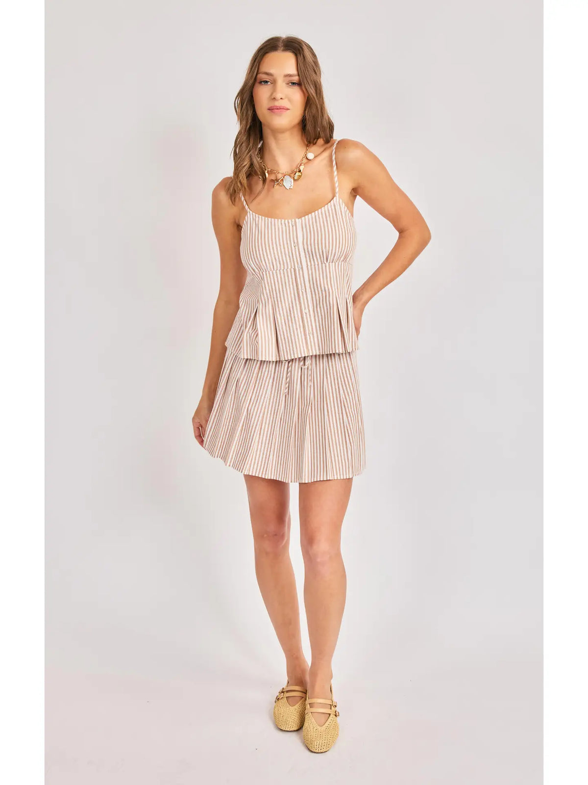JETSET PLEATED TANK