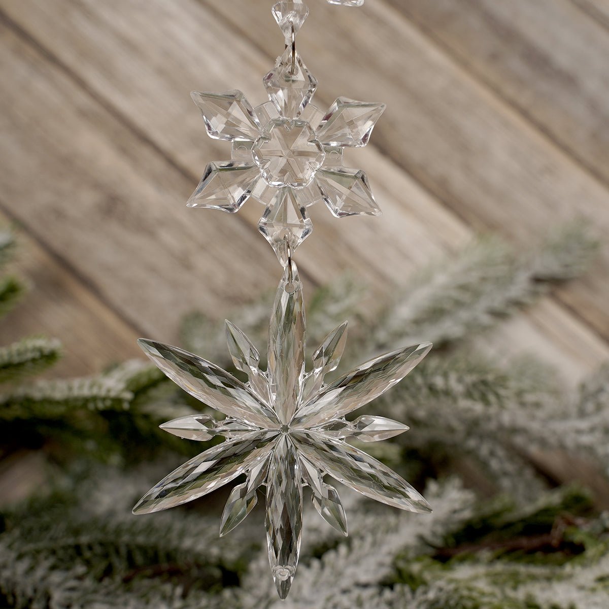 Acrylic Dangling Snowflake Ornament