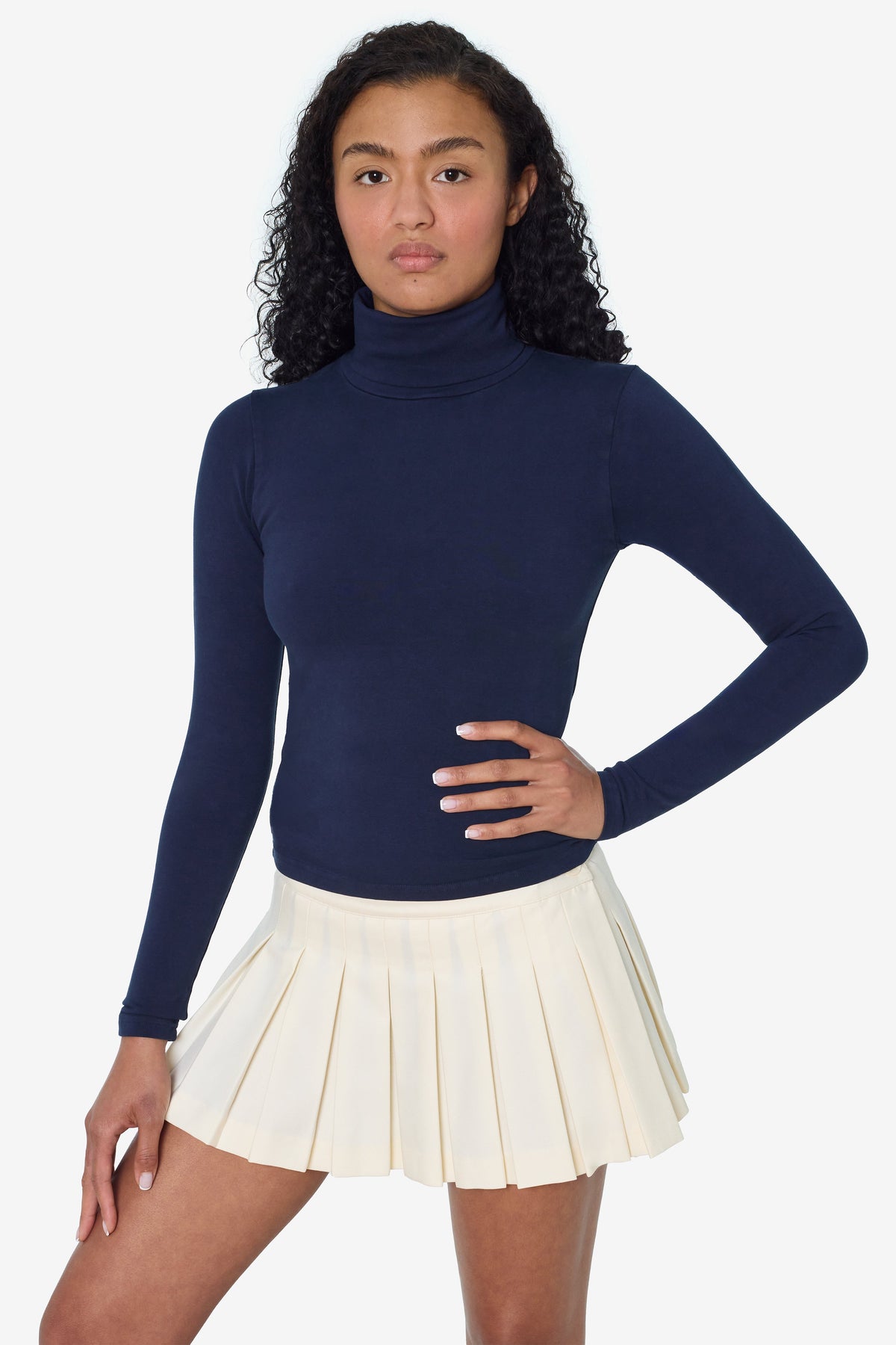 8306GD - Cotton Spandex Garment Dye Turtleneck