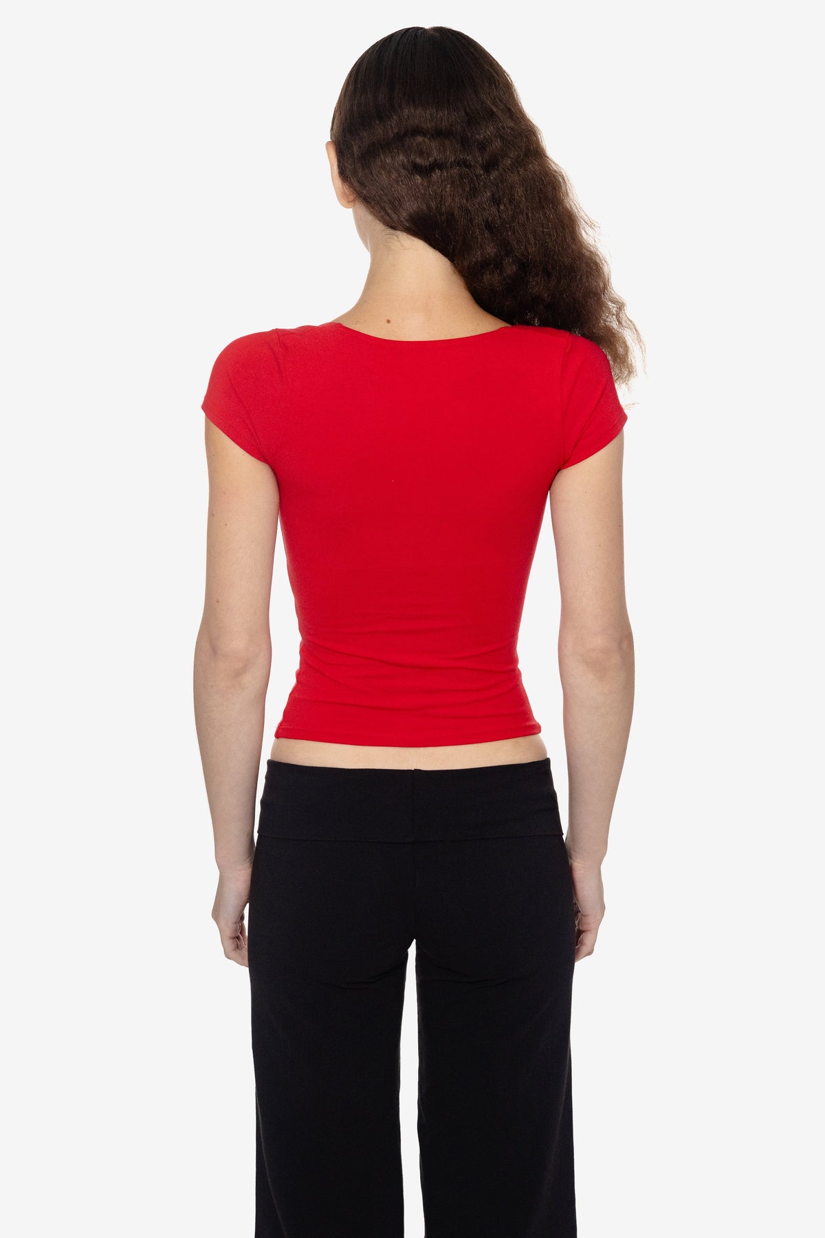 8355GD - Garment Dye Cotton Spandex Squareneck Top