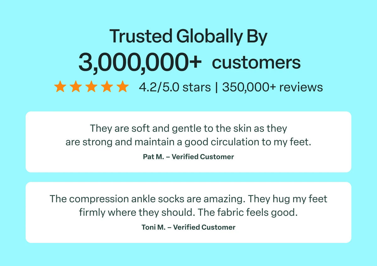 Padded Sole Diabetic Socks - Brown