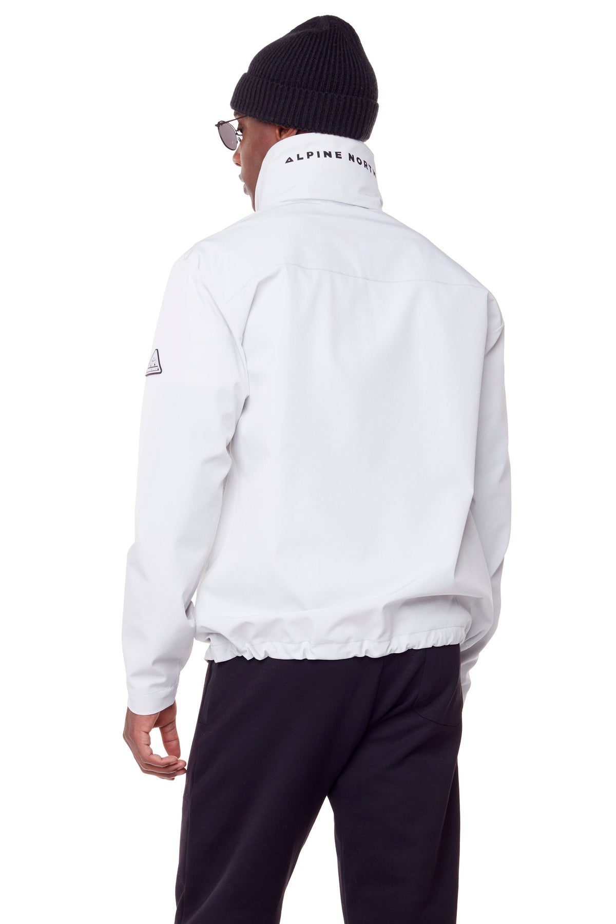 CARMACKS | MEN'S (RECYCLED) MIDWEIGHT RAIN SHELL JACKET, CEMENT