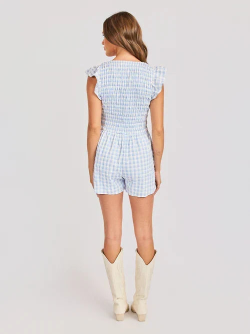 STARLET GINGHAM ROMPER