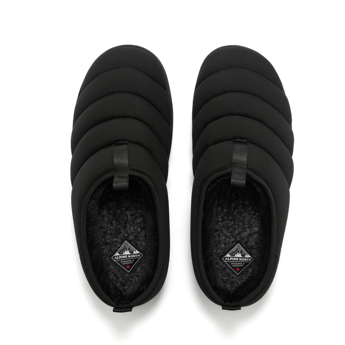 SEATON | INSULATED PUFFER SLIPPERS, BLACK