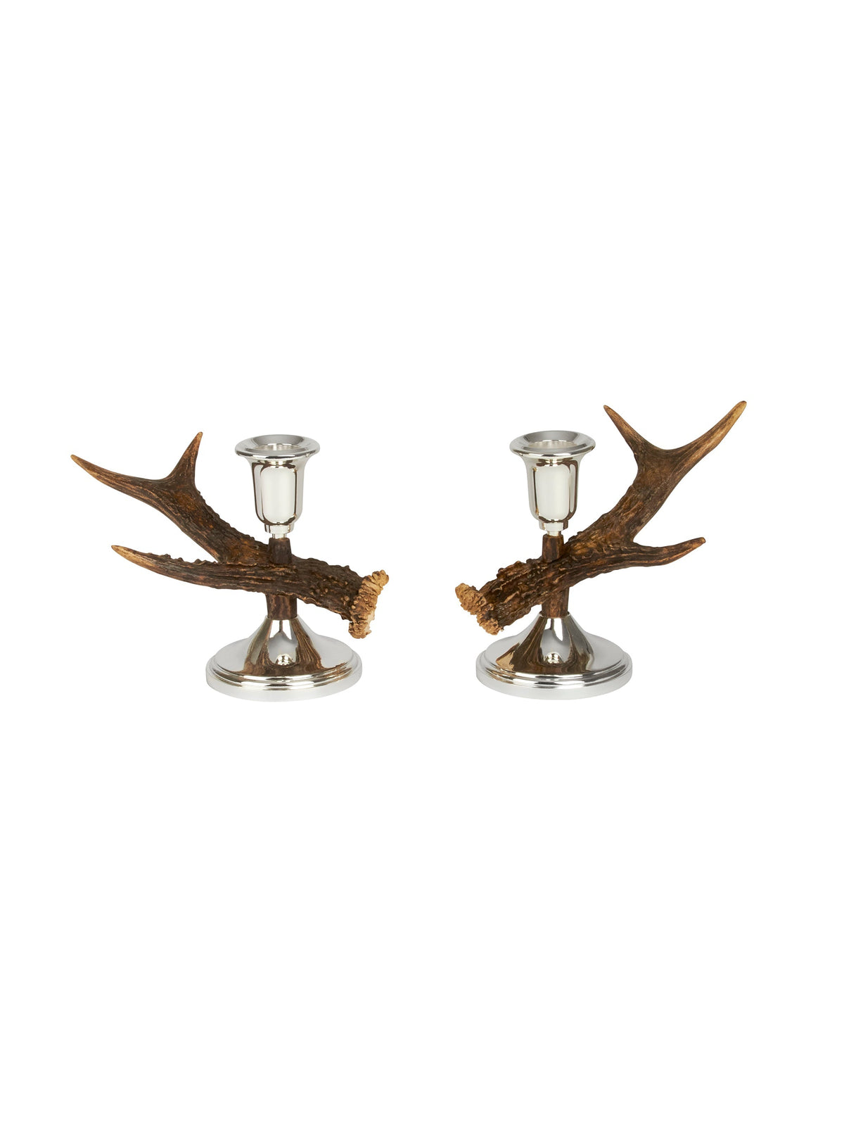 Antler Candlestick Pair