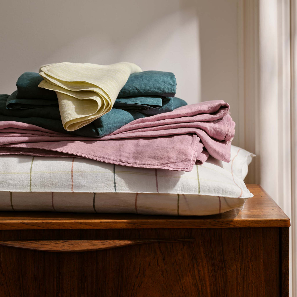 Washed European Linen Duvet Set