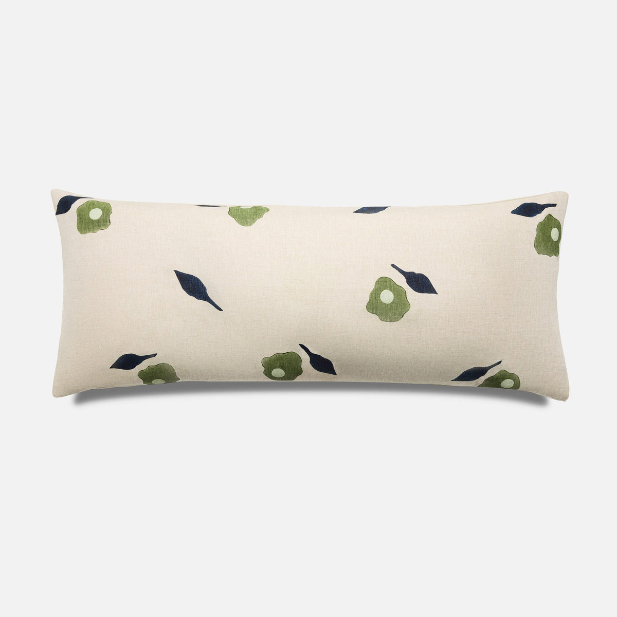 Caroline Z. Hurley Hand Block Print Lumbar Pillow Cover