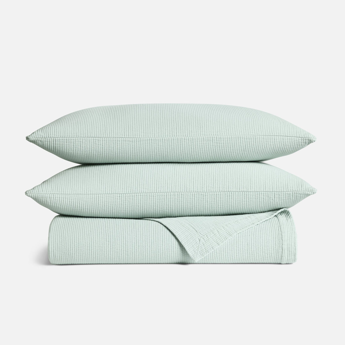 Ribbed Matelasse Quilt Set