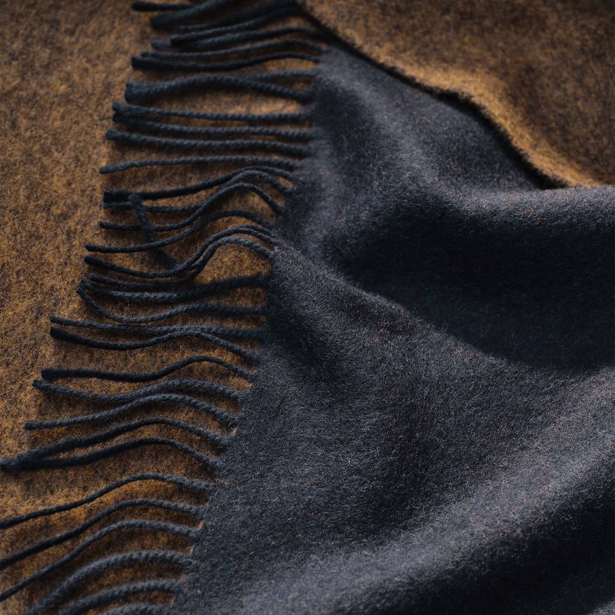 Two-Toned Lambswool Throw Blanket