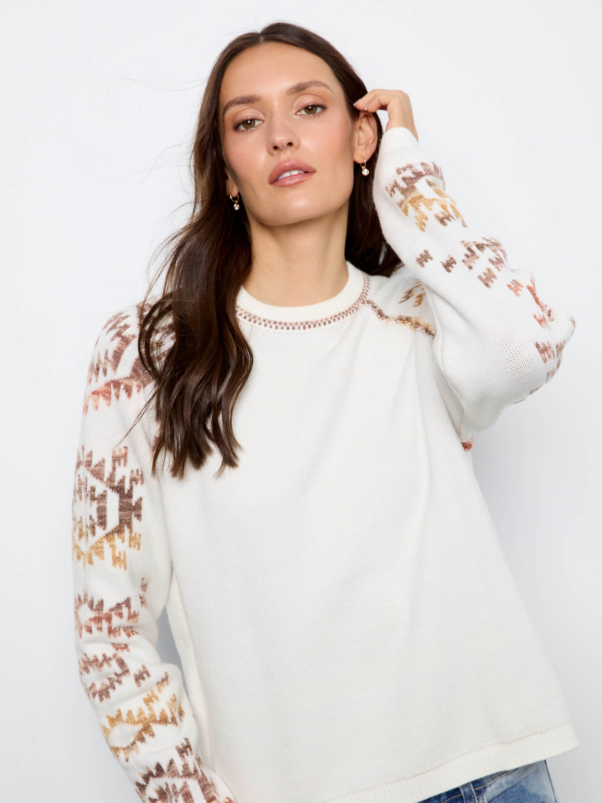 Reversible Raglan Sweater - Aztec