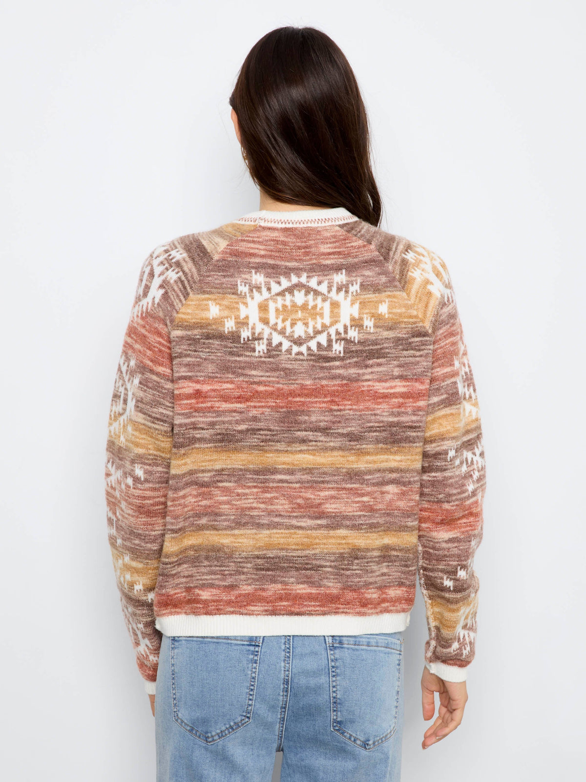 Reversible Raglan Sweater - Aztec