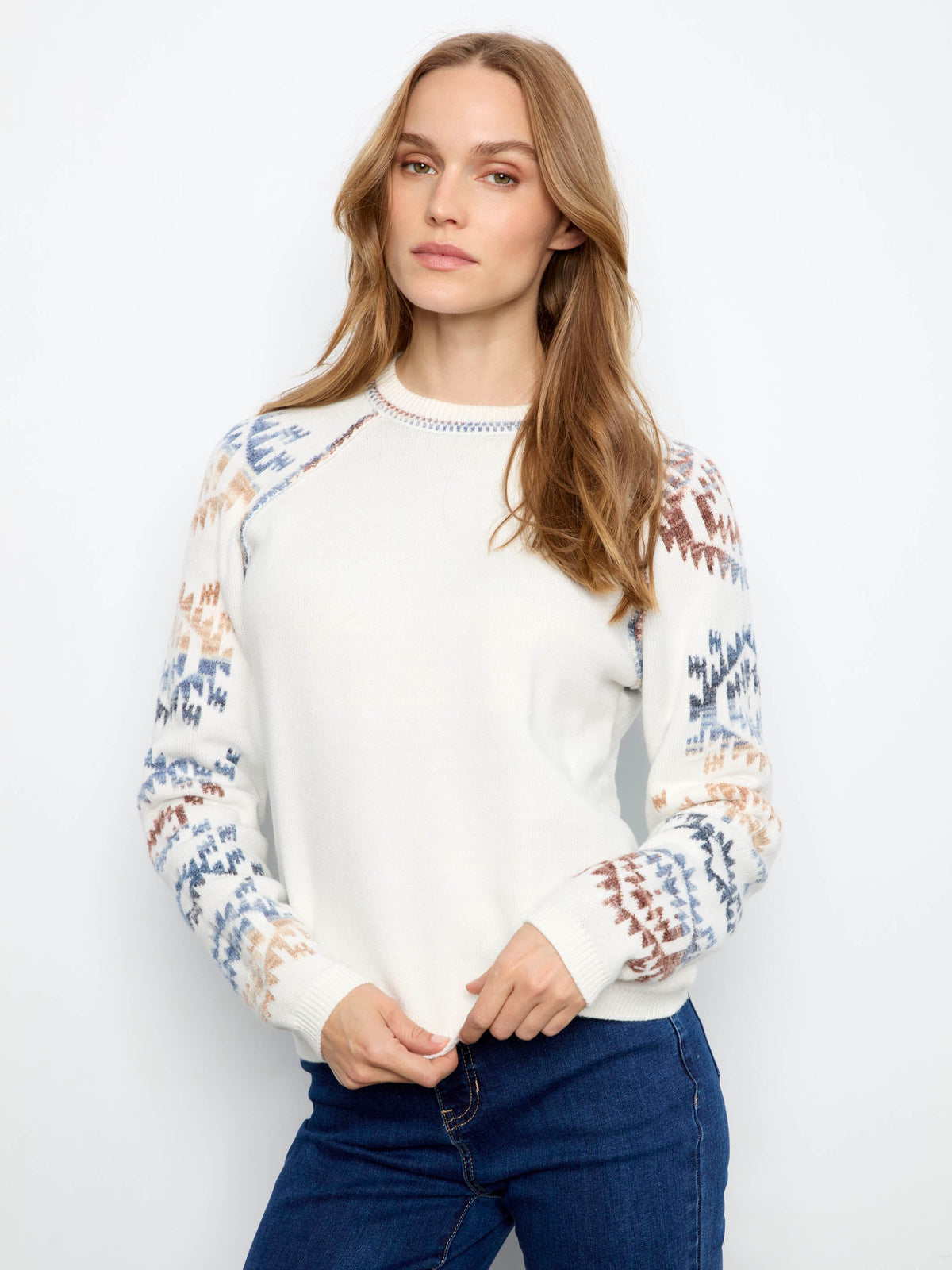 Reversible Raglan Sweater - Lake Tahoe