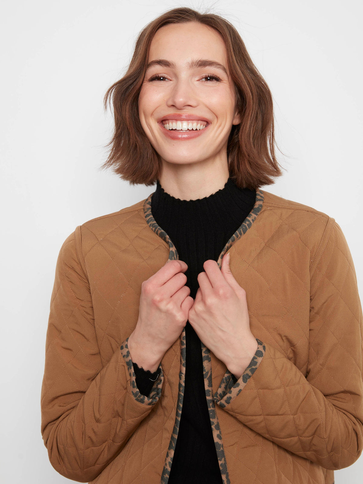 Reversible Animal Print Quilted Jacket - Imprint