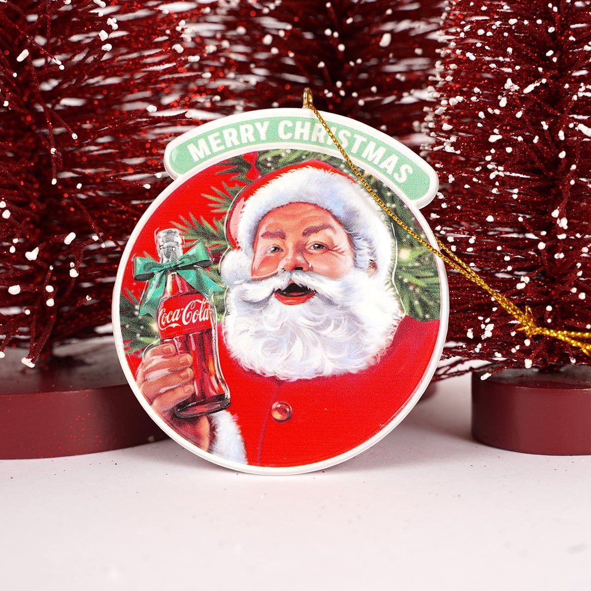 Santa Coca Cola Ornament