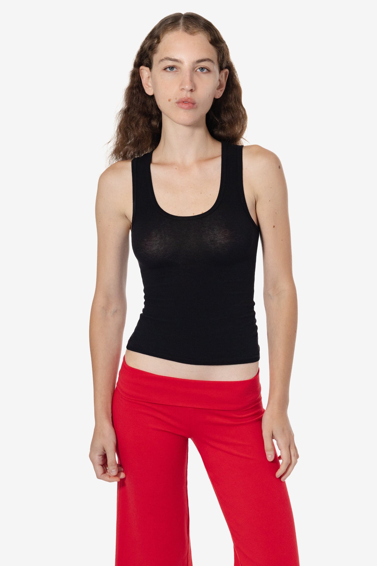 CC380 - Cheesecloth Scoopneck Tank