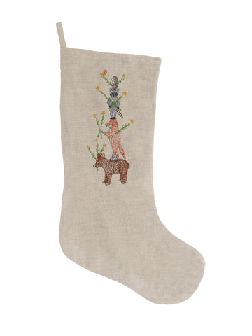 Coral & Tusk Large Animal Tree Stocking