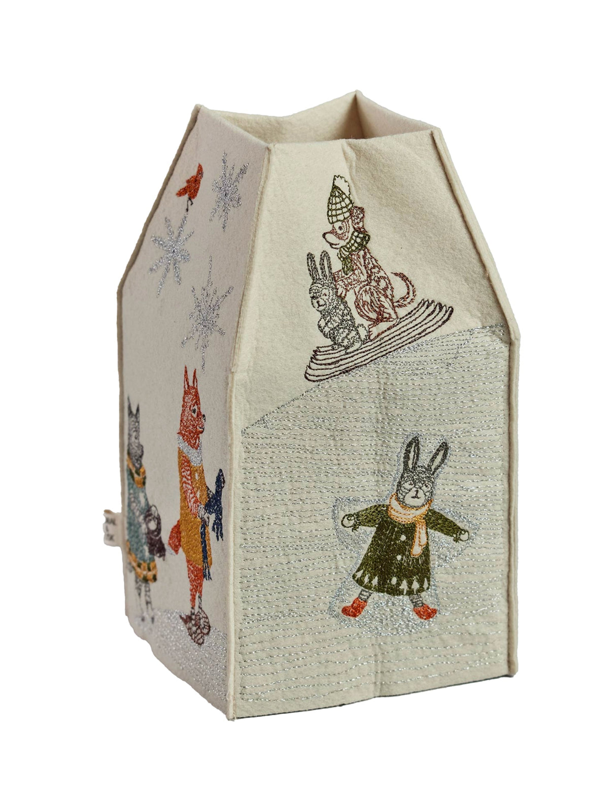 Coral & Tusk Snow Day Tissue Box Cover