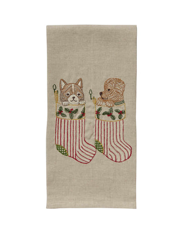 Coral & Tusk Stockings Tea Towel