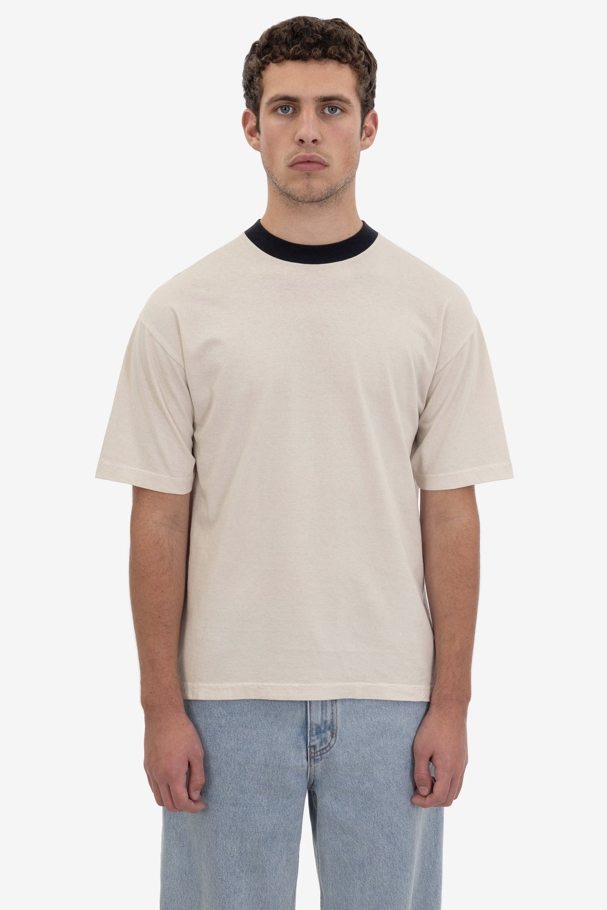 1801GDRIN - 6.5oz Garment Dye Crew Neck Ringer T-Shirt