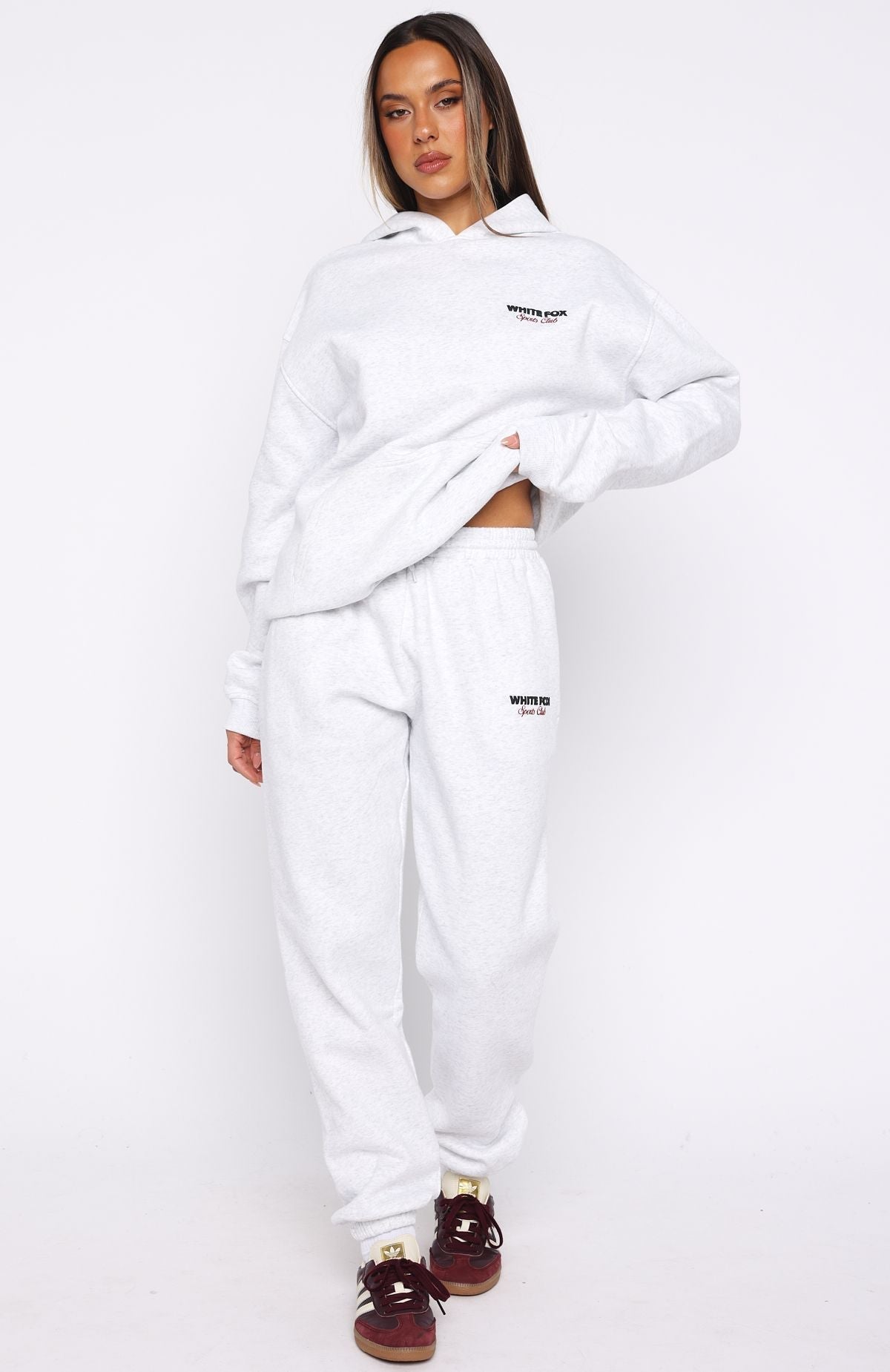 Club 14 Izzy Oversized Hoodie Grey Marle