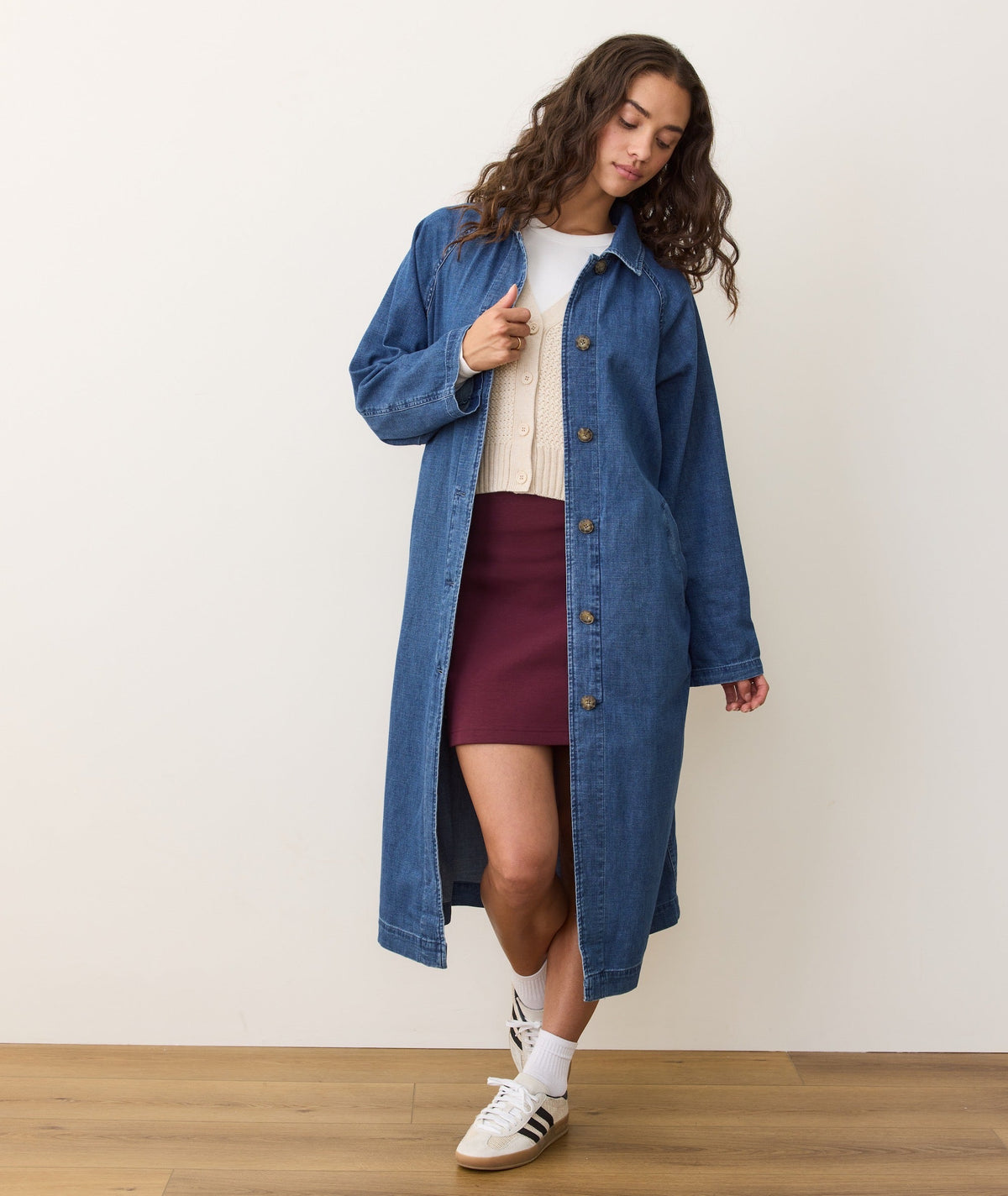 Hayes Denim Trench Coat