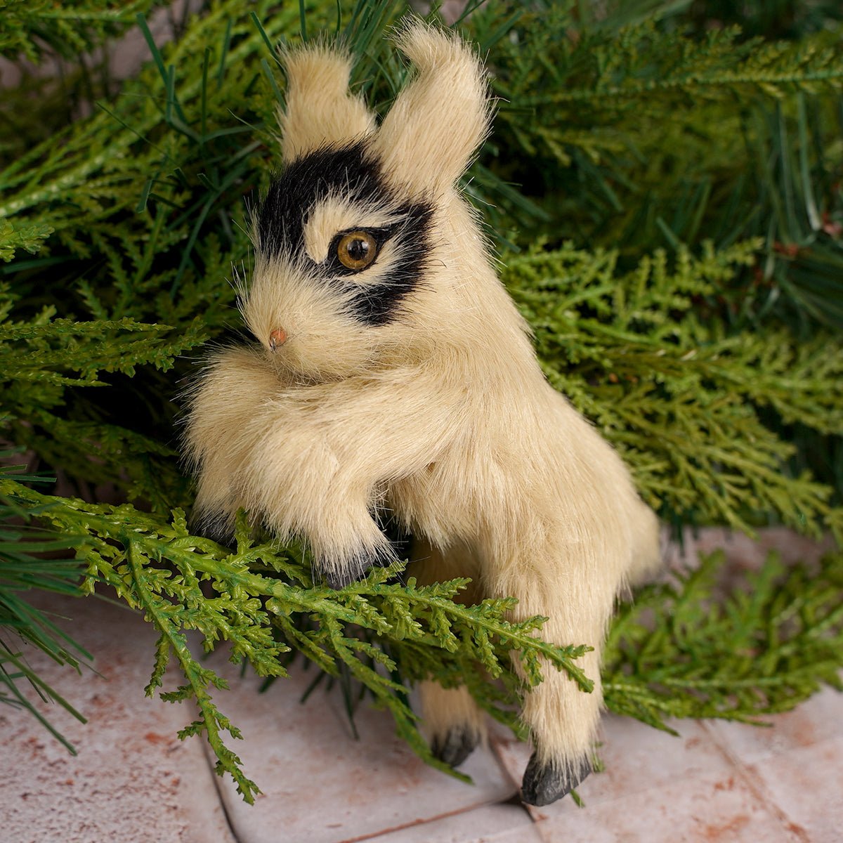 Furry Baby Goat Ornaments