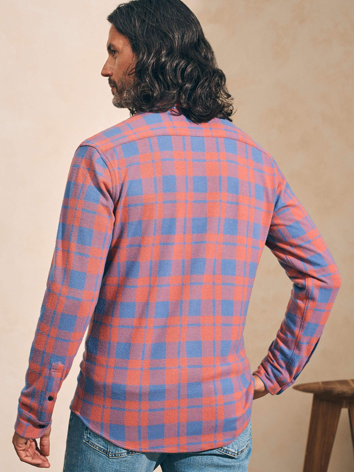 Legend Sweater Shirt - Rose Blue Check