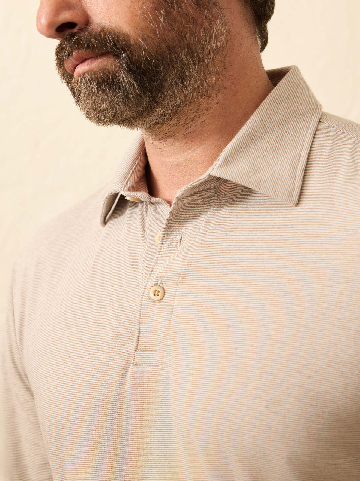 Long-Sleeve Movement Polo - Mountain Bark Feeder