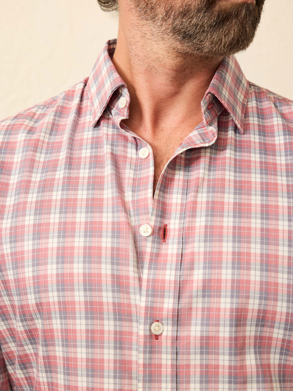The Movement Shirt - Red Charcoal Plaid