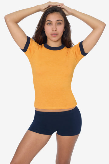 FF310 - Women's Poly Cotton Ringer Tee