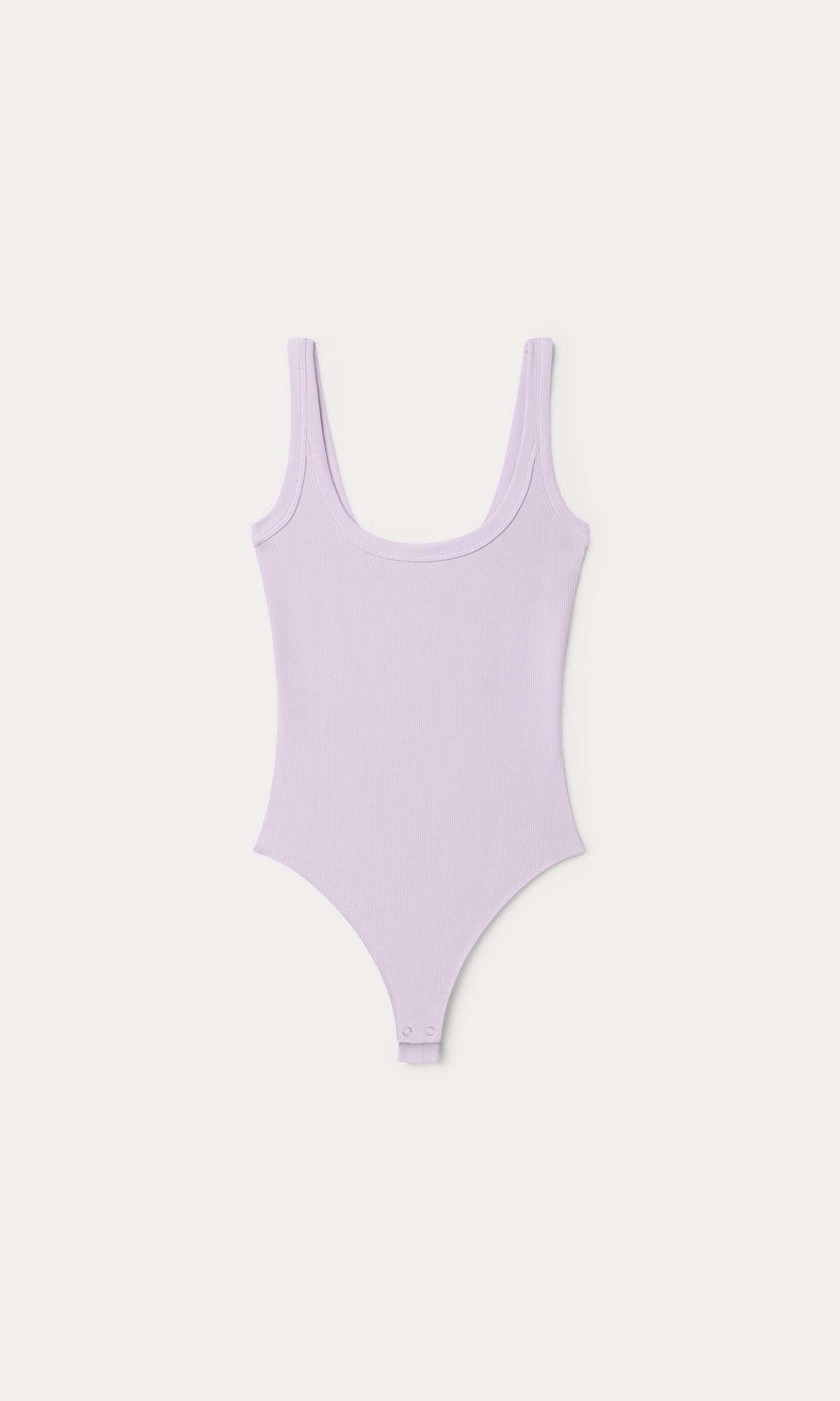 MODAL RIB TANK BODYSUIT | LIGHT LILAC