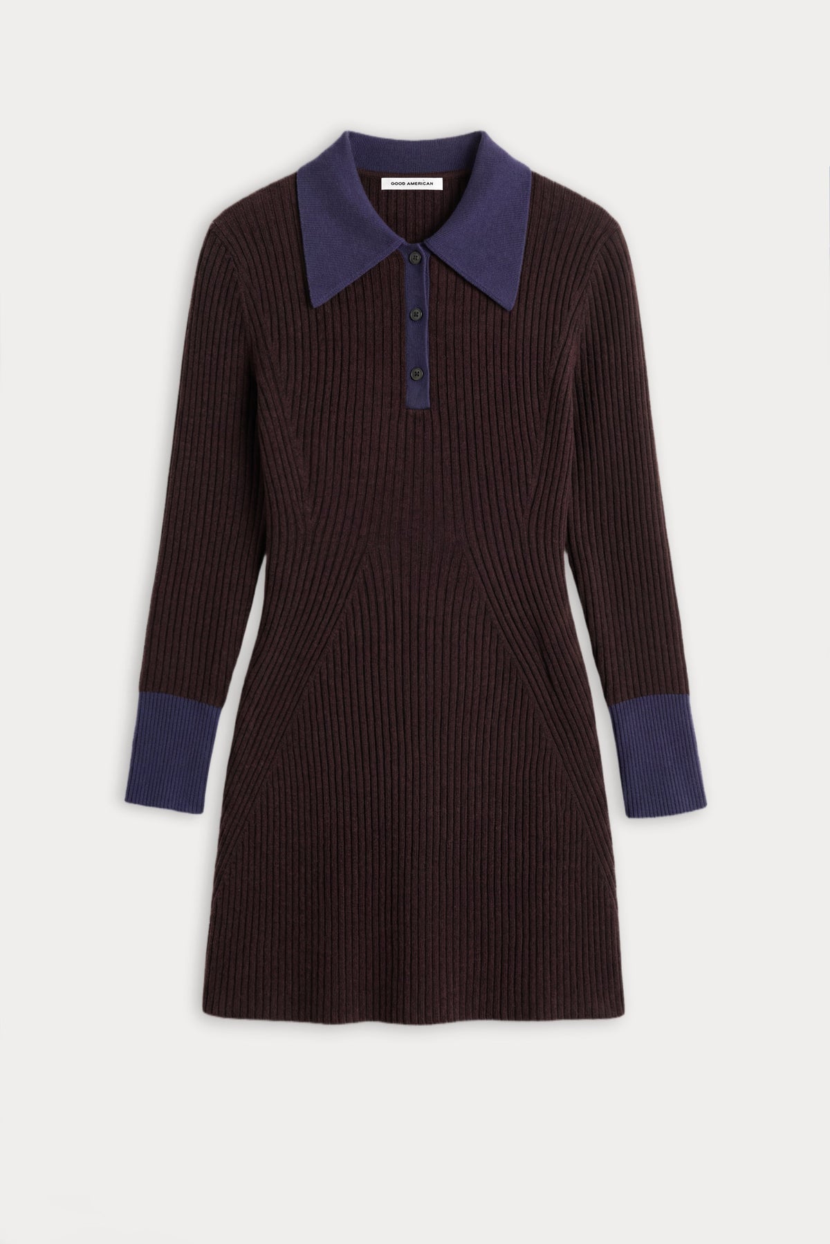 THE KNIT POLO MINI DRESS | ESPRESSO
