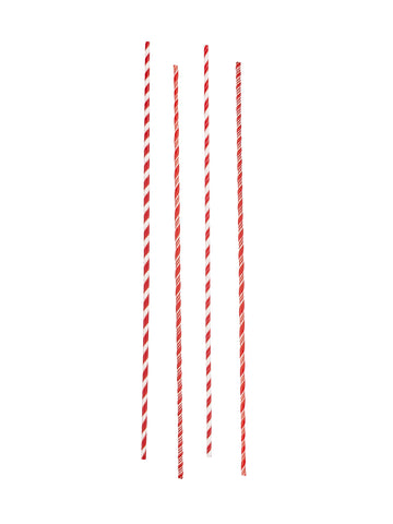 Glass Candy Cane Stripe Long Cocktail Stirrers