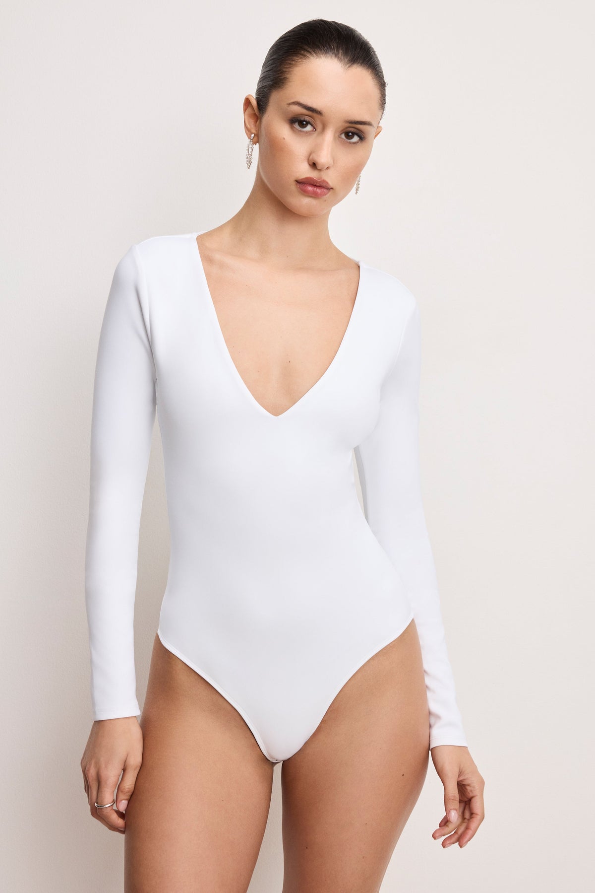 DOLLY SCULPTING BODYSUIT | WHITE001