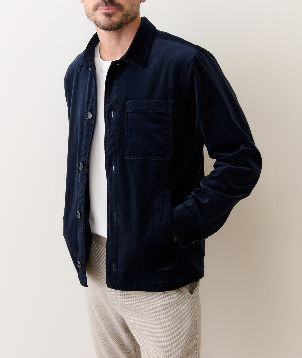 Lorenzo Velvet Overshirt