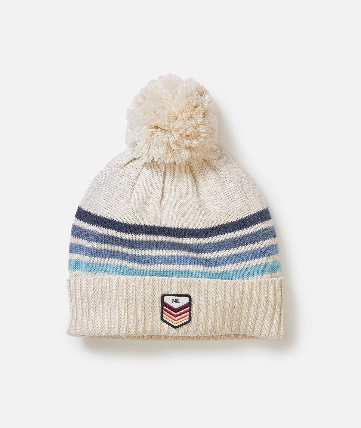 Stripe Pom Beanie