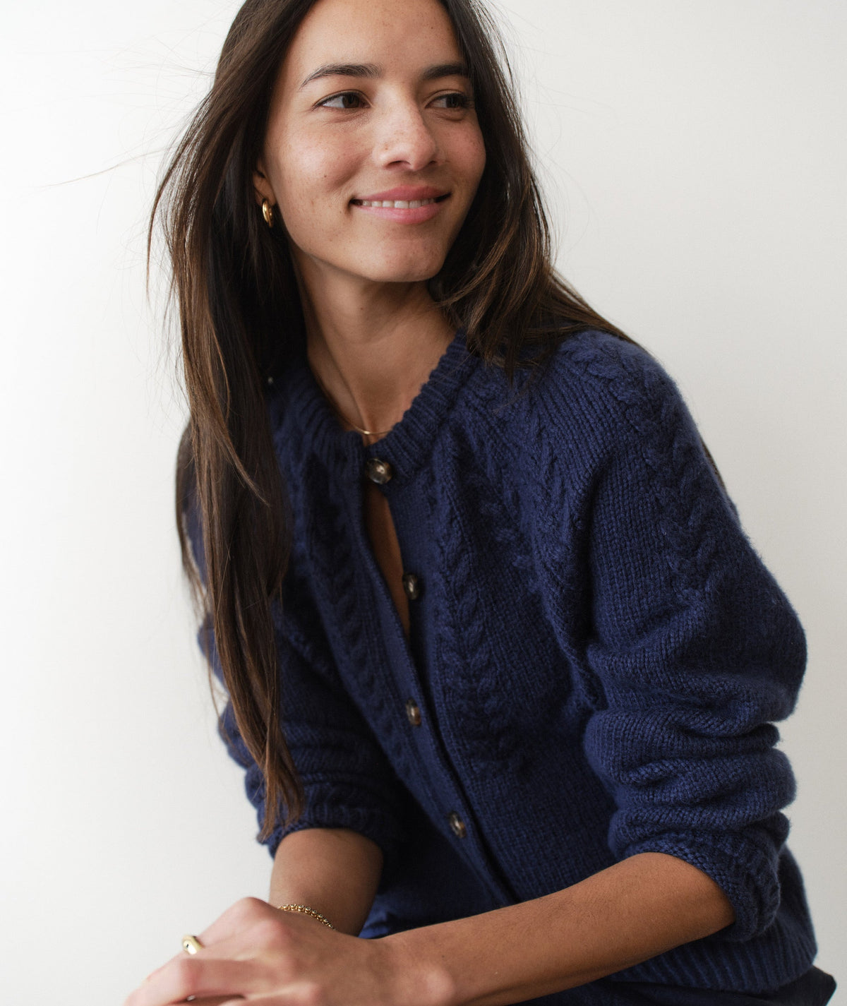 Everly Cable Knit Cardigan