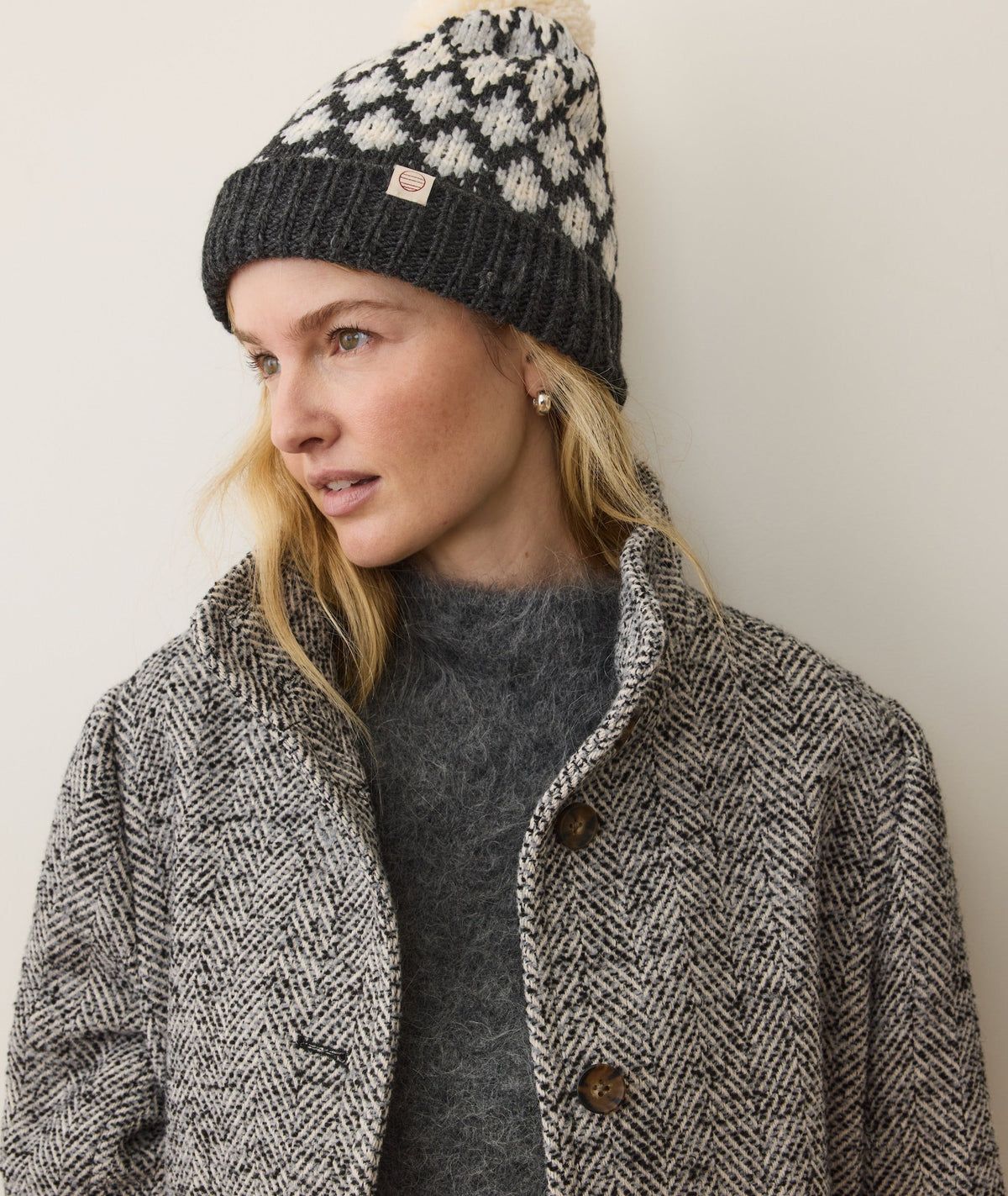 Fair Isle Pom Beanie