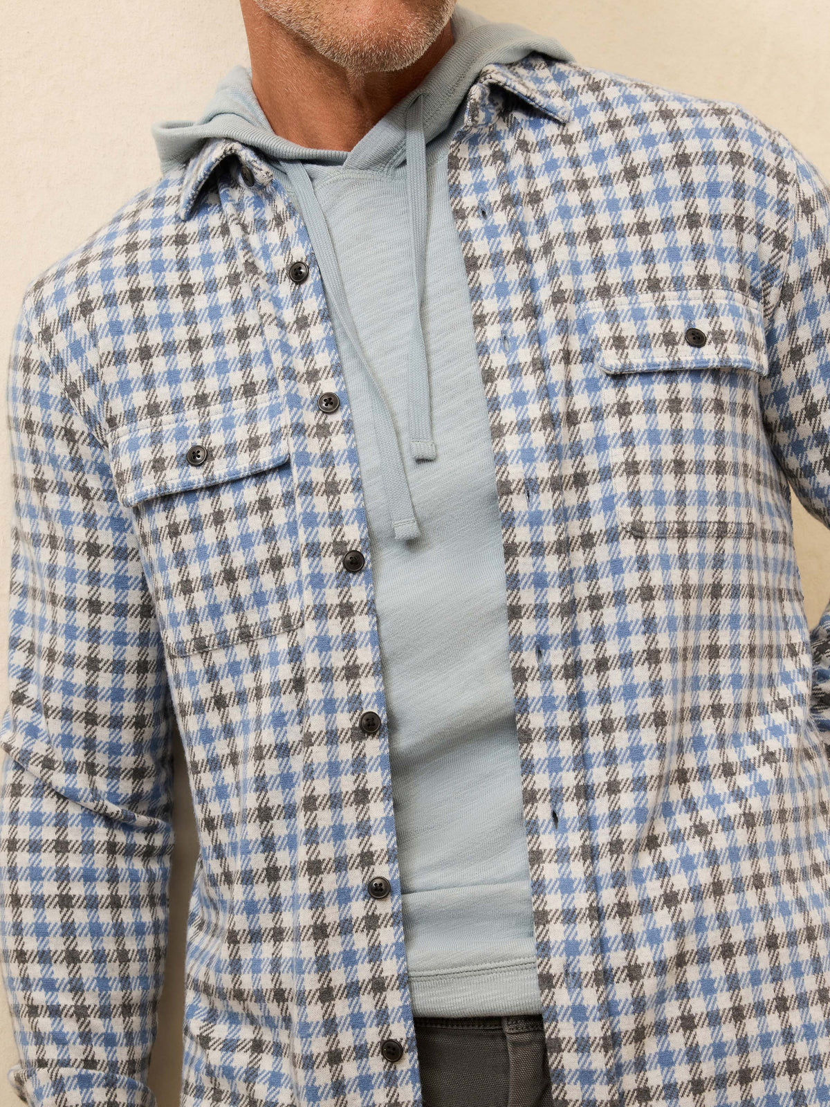 Legend Sweater Shirt - Graphite Sky Gingham